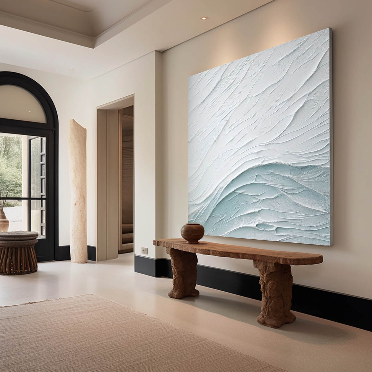 Textured Wave Landscape Art Oil Painting