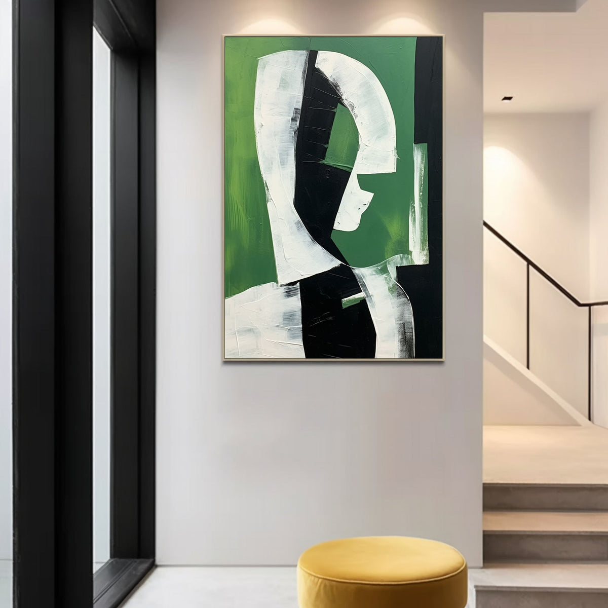 Contemporary Modern Geometric Figure Oil Painting