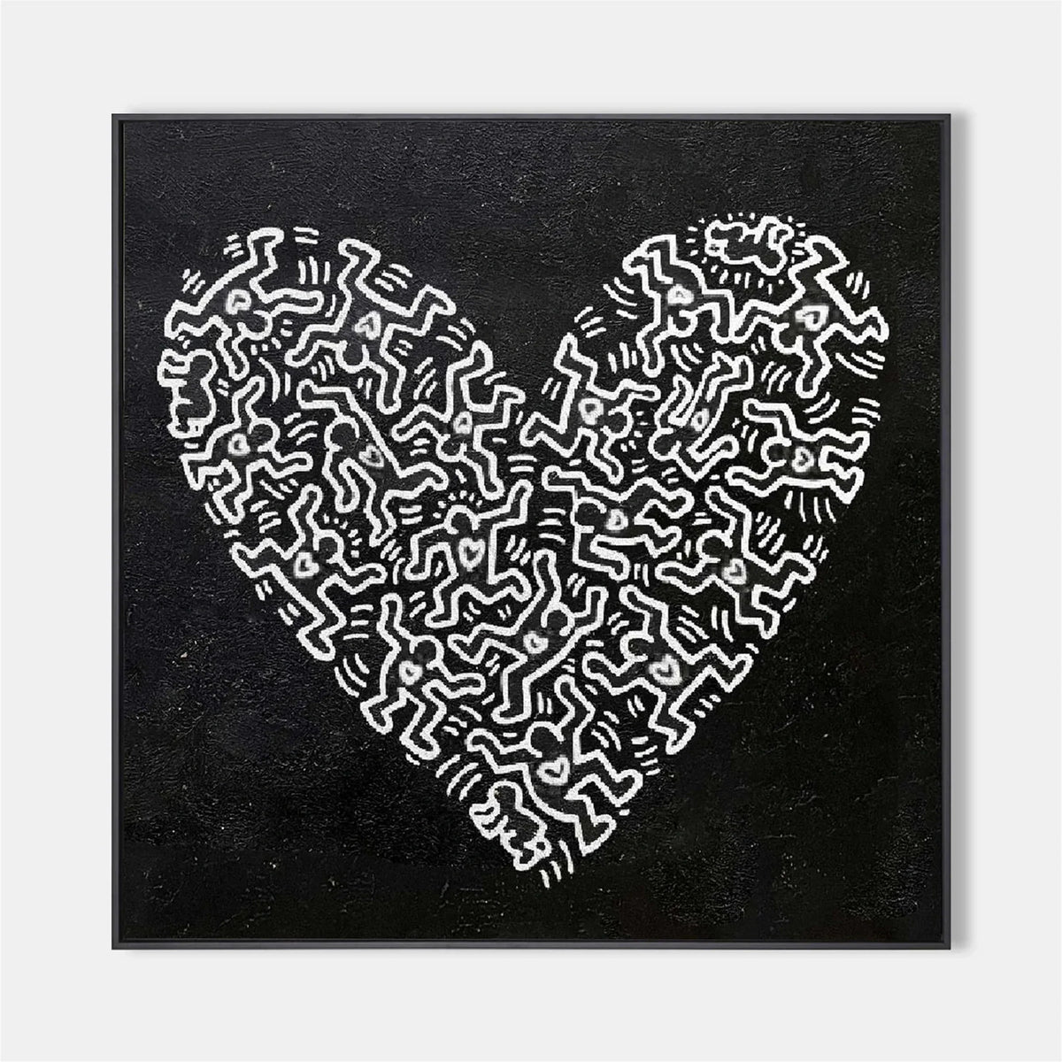 Pop Art Heart Oil Painting