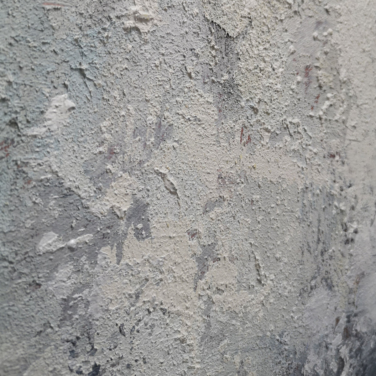 Wabi-Sabi Monochrome Abstract Oil Painting