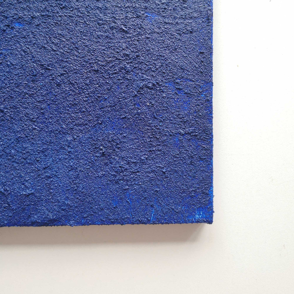 Textured Cobalt Blue Abstract Painting