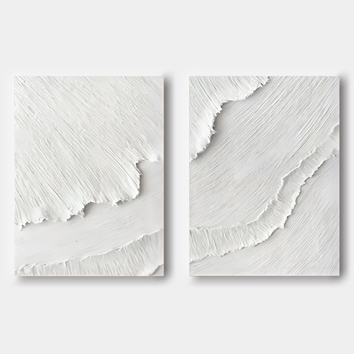 Wall Art Modern Minimalism Abstract Texture White