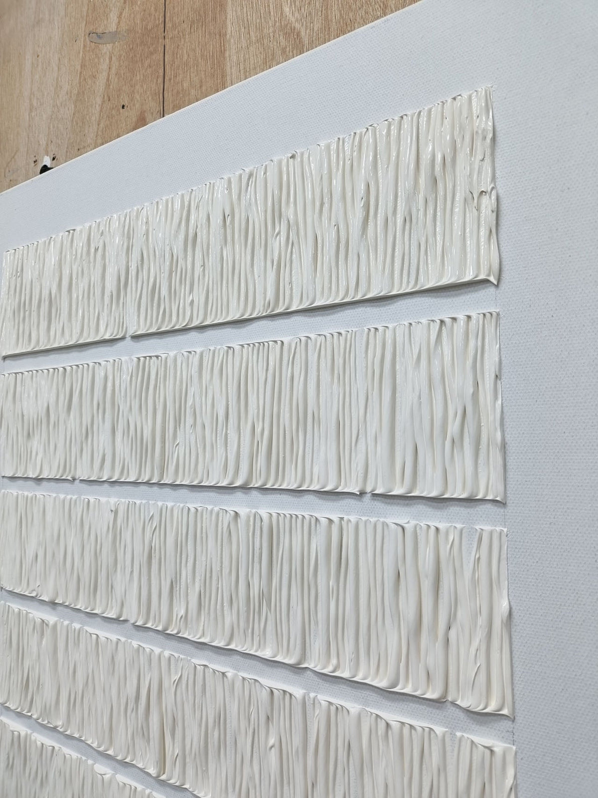Set Of 2 Minimalist Textured Diptych Bas-Relief Painting