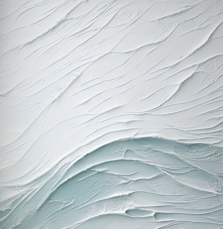 Textured Wave Landscape Art Oil Painting