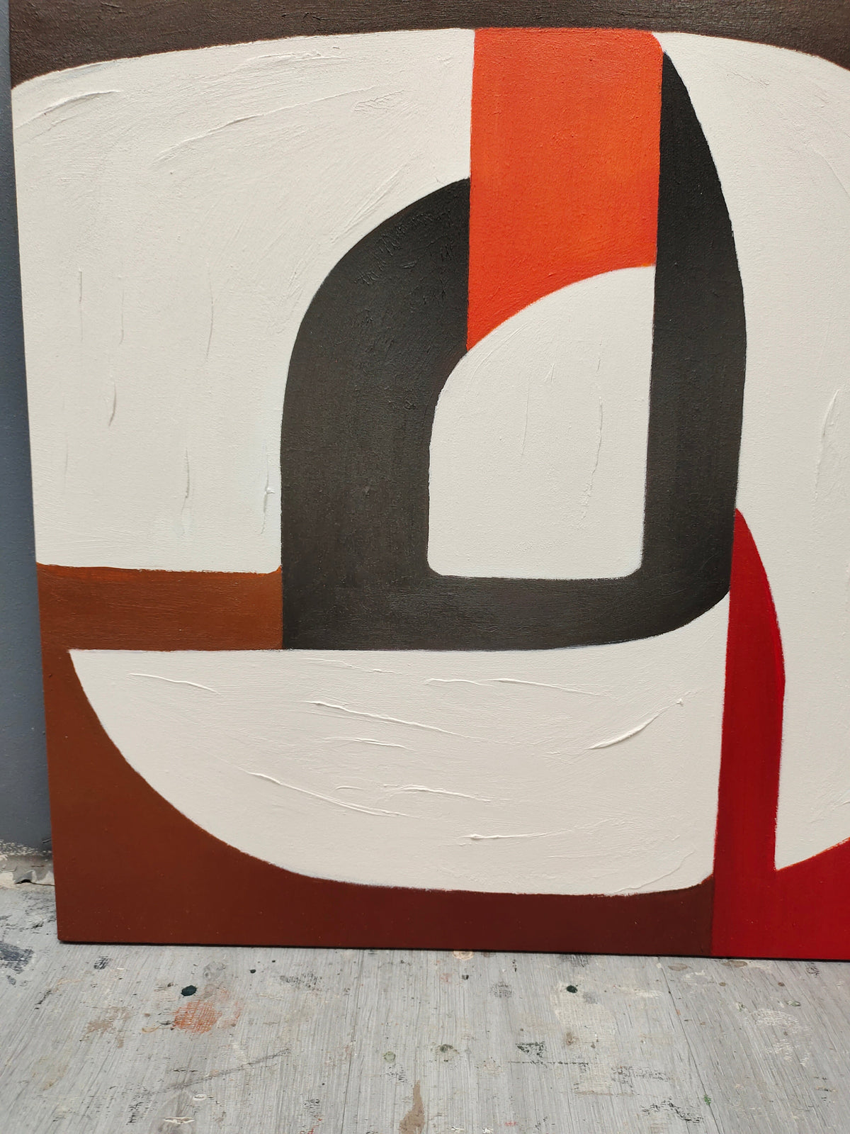 Wall Art Organic Geometric Oil Painting