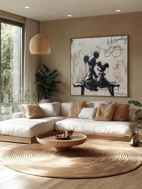 Wall Art Cartoon Mouse Silhouette Cartoon