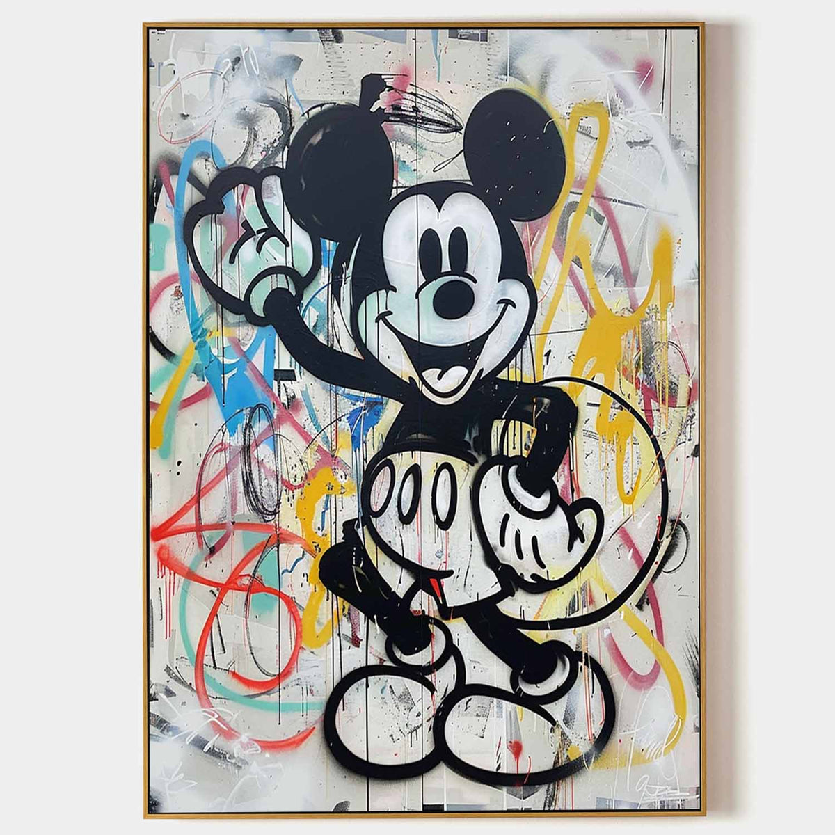 Wall Art Abstract Graffiti Whimsical Naive