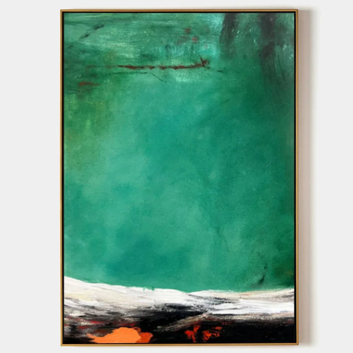 Emerald Horizon Abstract Painting
