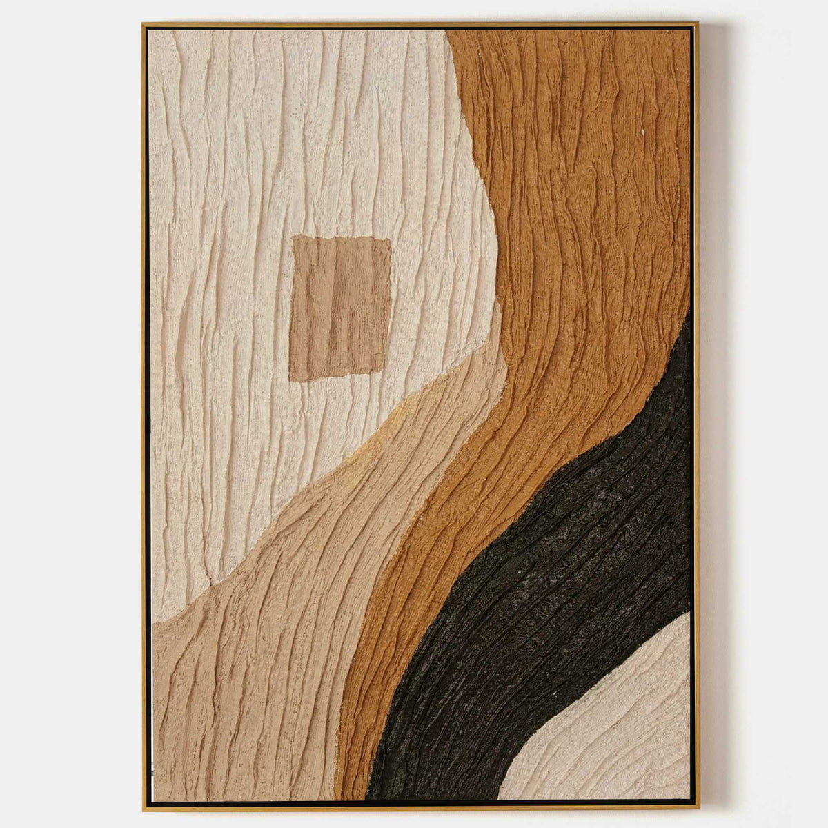 Neutral Tone Textured Abstract Wall Art