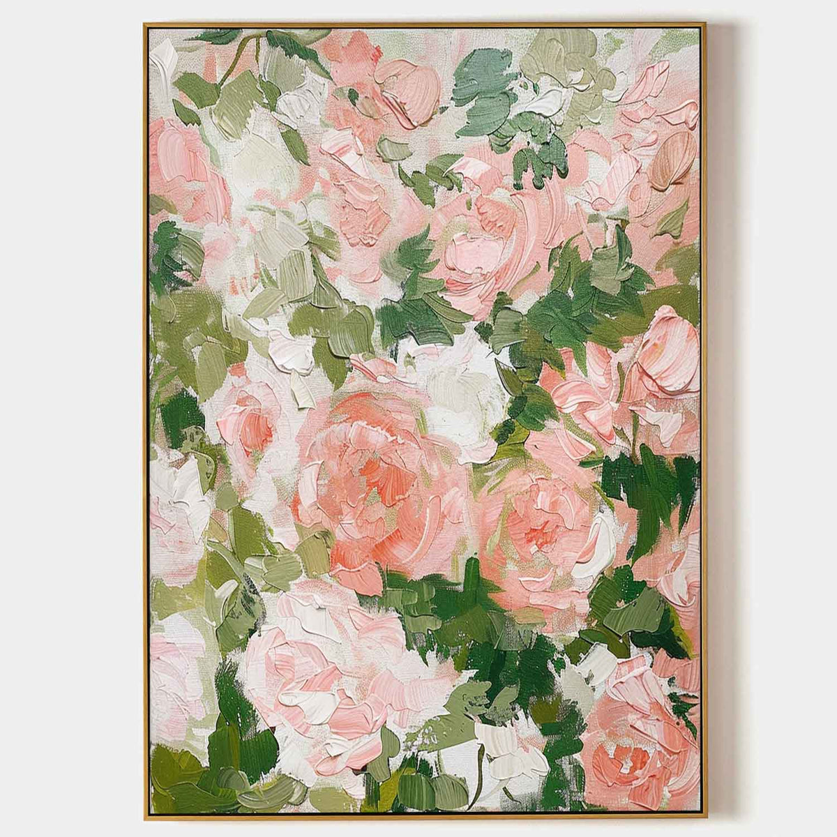 Wall Art Elegant Floral Relief Modern Delicate