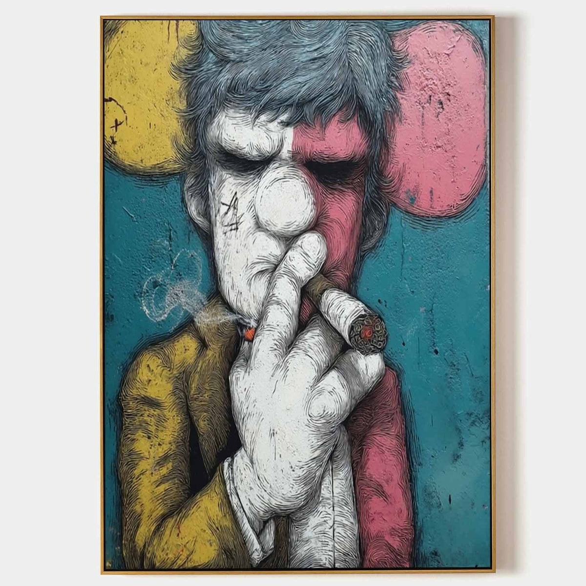 Kaws Style Gangster Pop Art Painting - Neutralighting