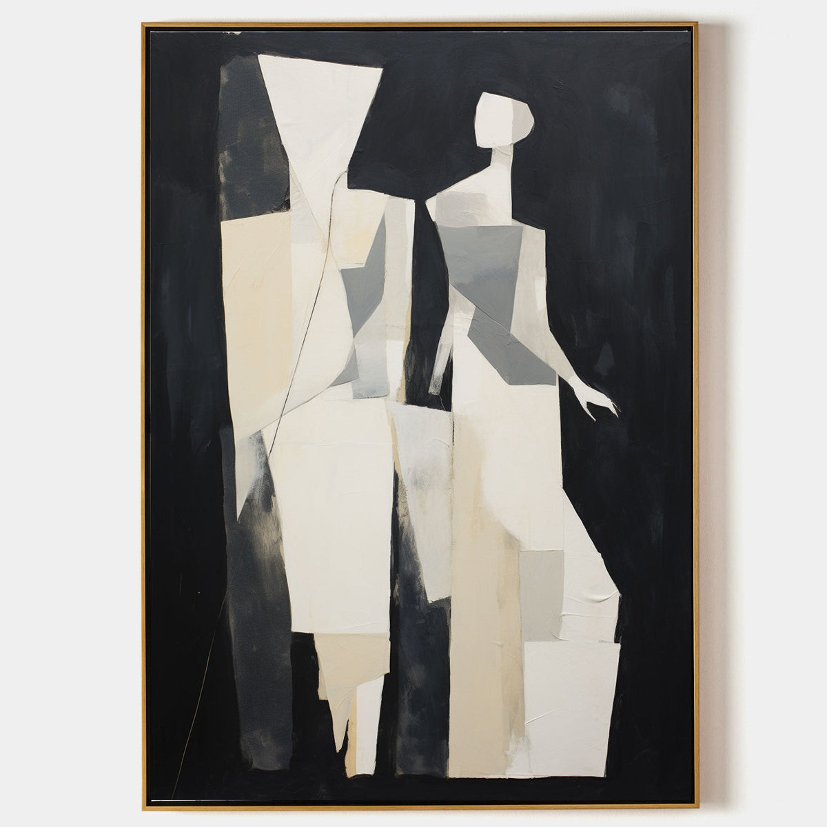 Wall Art Fragmented Shapes Contemporary Abstract Modern