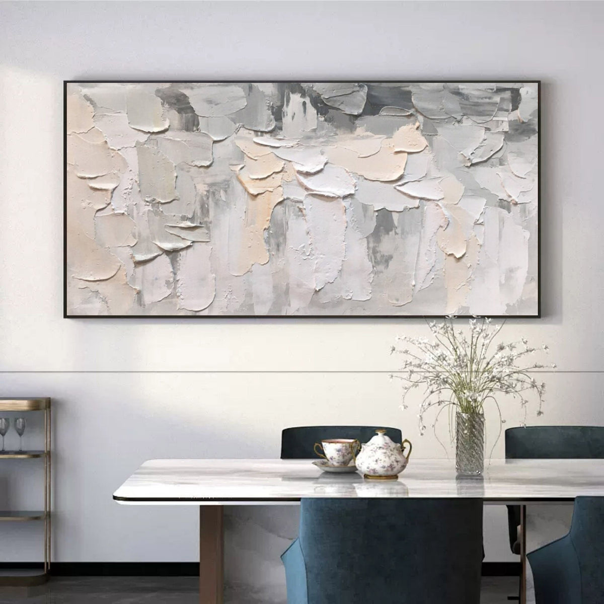 Wall Art Minimalist Neutral Impasto Abstract