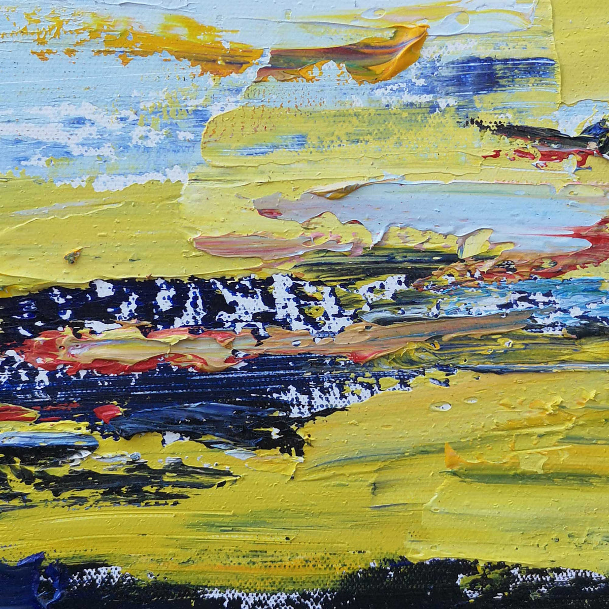 Vibrant Horizon Abstract Oil Painting
