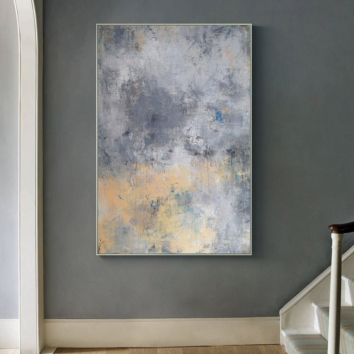 Wall Art Weathered Blue Horizon