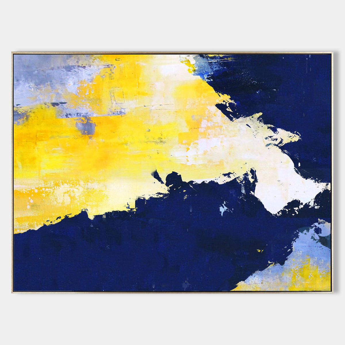 Blue And Yellow Abstract Art