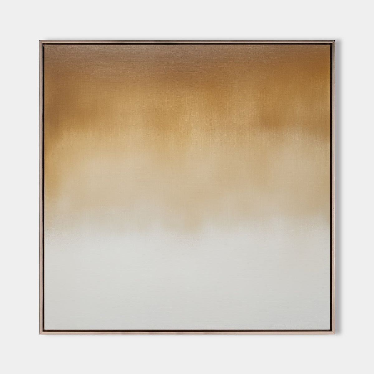 Golden Ombre Abstract Oil Painting