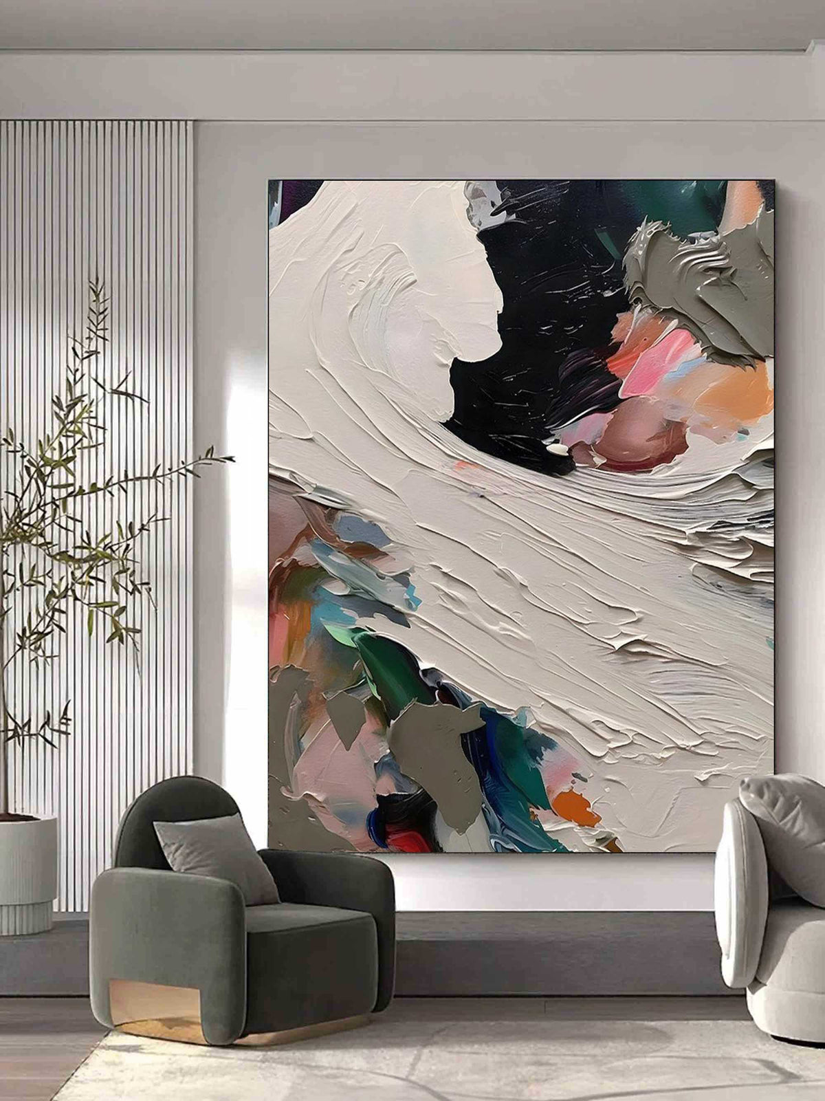 Wall Art Colorful Abstract Energetic Modern