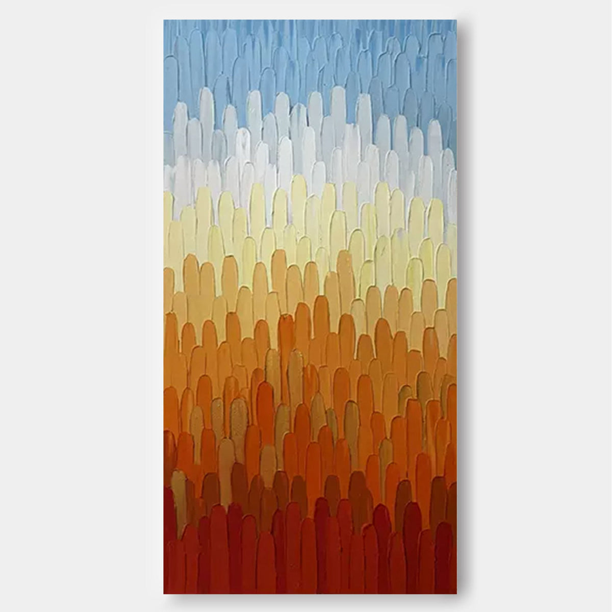 Vertical Gradient Impasto Oil Painting
