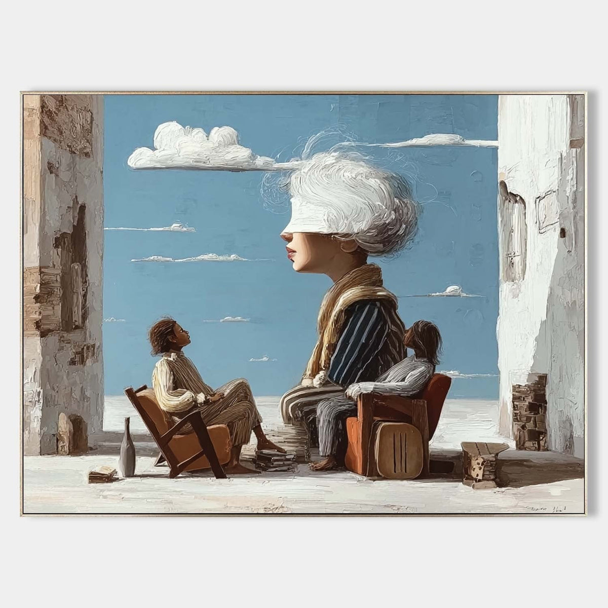 Surreal Group Figure Art Oil Painting - Neutralighting