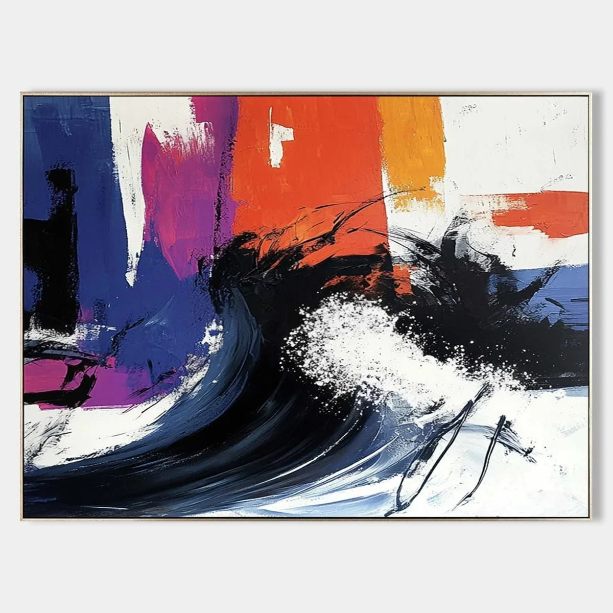 Wall Art Dynamic Textured Wave