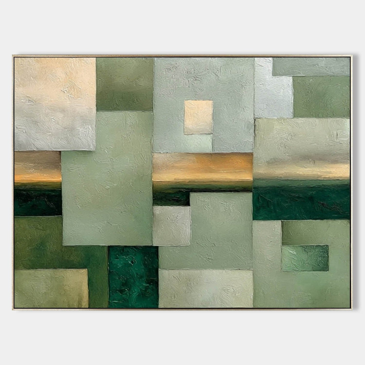 Abstract Geometric Landscape Painting