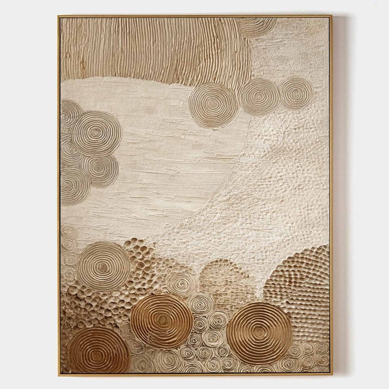 Wall Art Organic Flow Texture Bohemian Painting