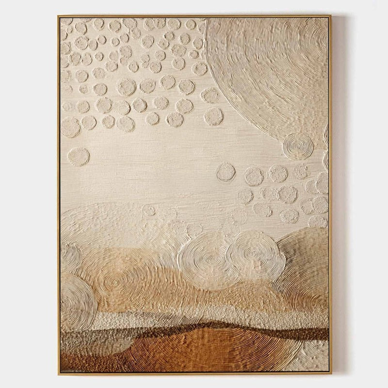 Wall Art Raised Dot Circle Texture Bohemian