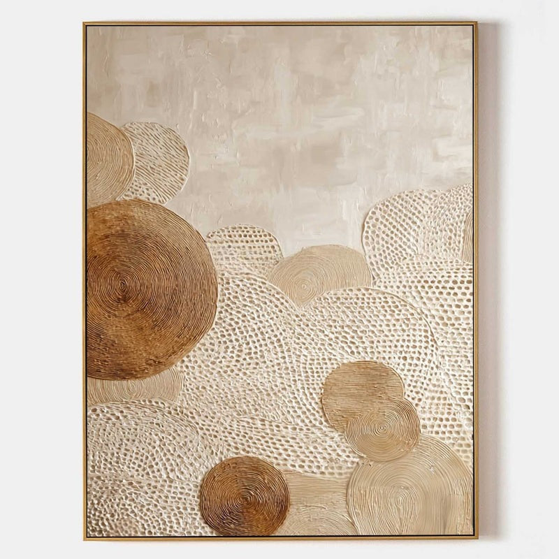 Wall Art Neutral Textured Oil Painting