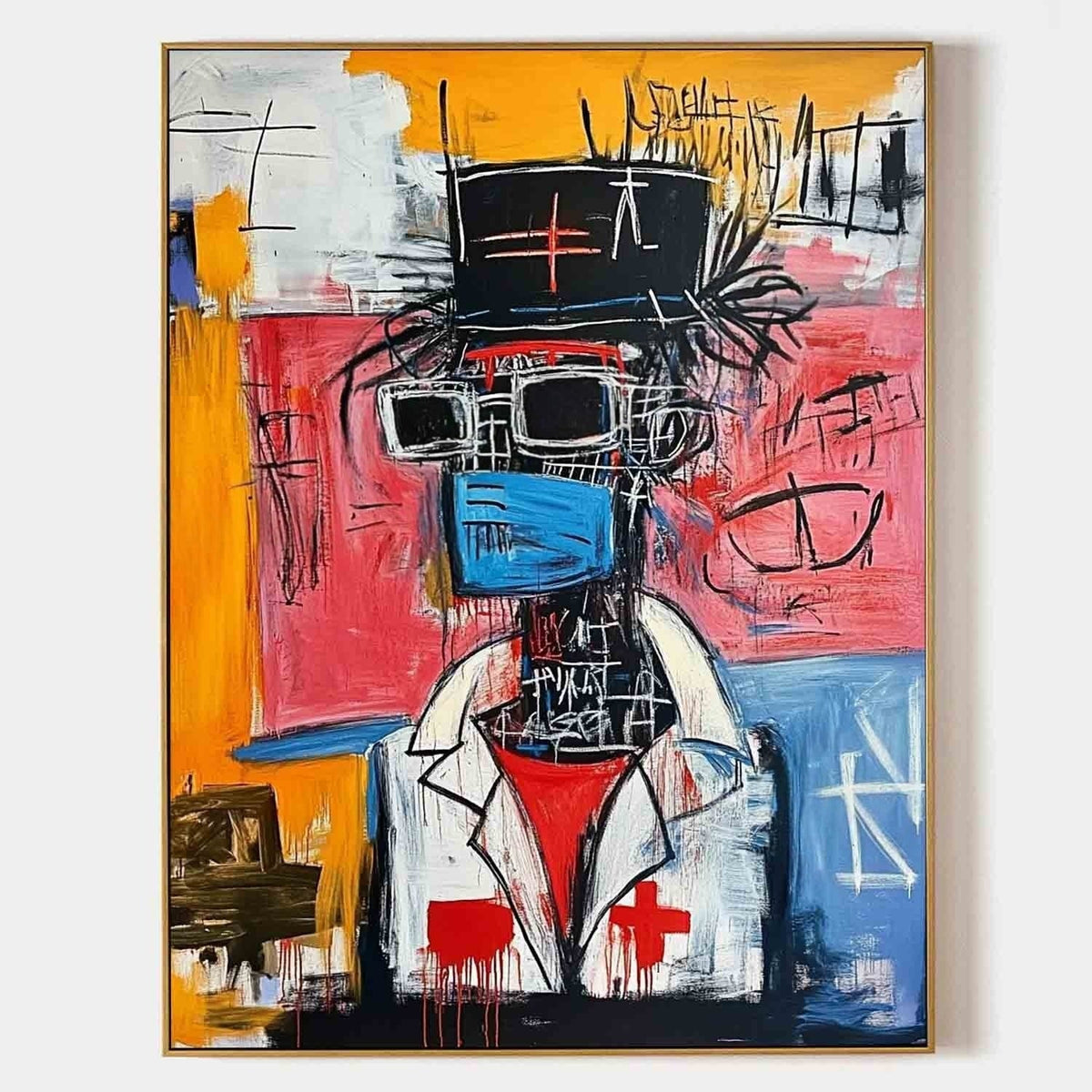 Wall Art Vertical Neo Expressionist
