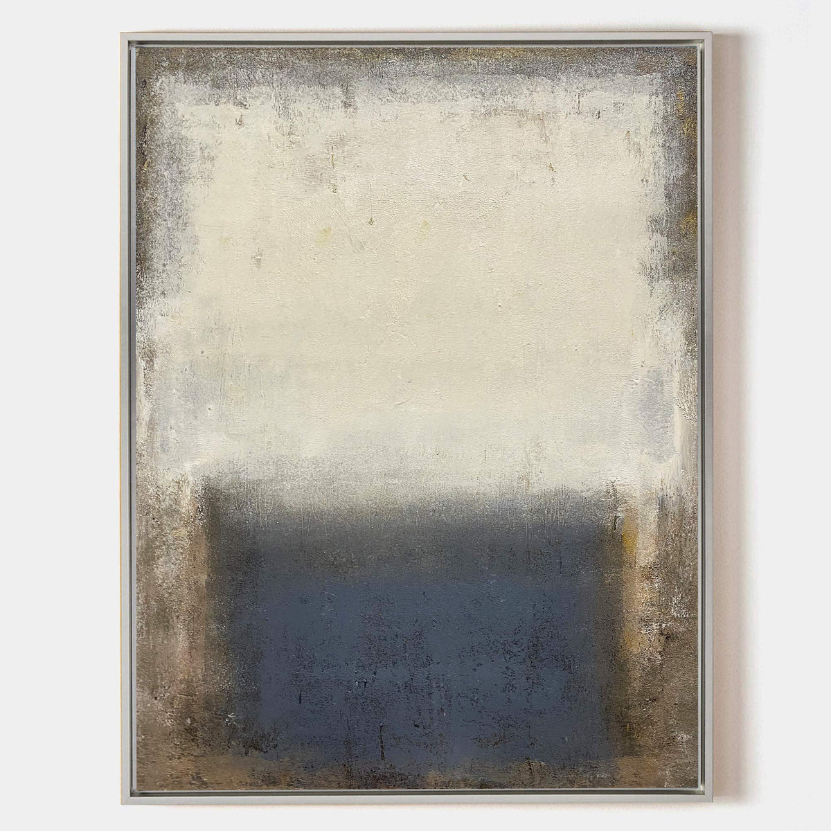 Earthy Horizon Abstract Painting Vertical