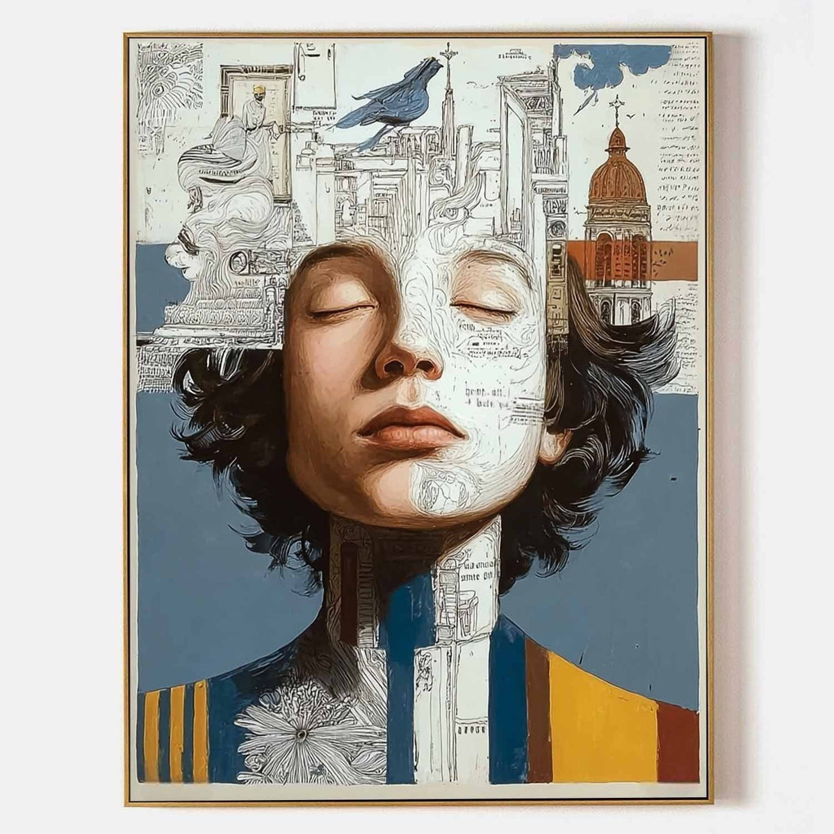 Surreal City Portrait Art Oil Painting - Neutralighting
