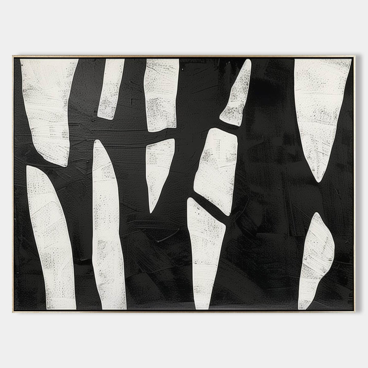 Wall Art Rectangle Abstract Geometric Monochrome