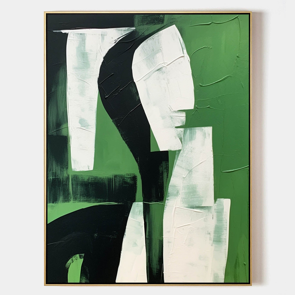 Wall Art Vertical Abstract Intimate Encounter
