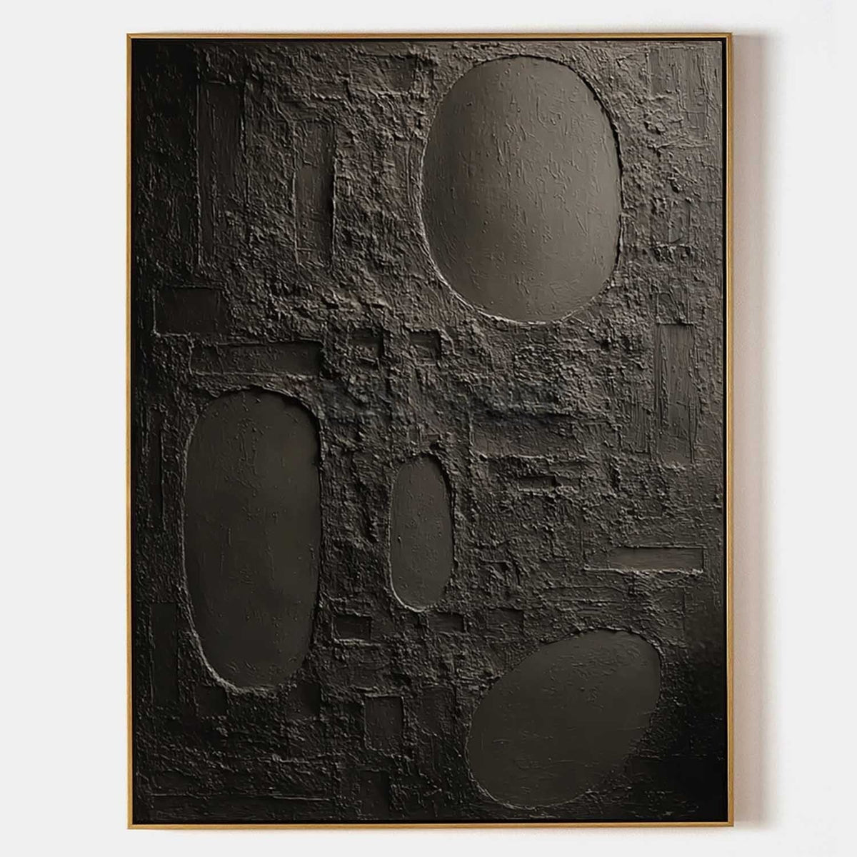 Wall Art Vertical Abstract Textured Geometric Scene Minimalist