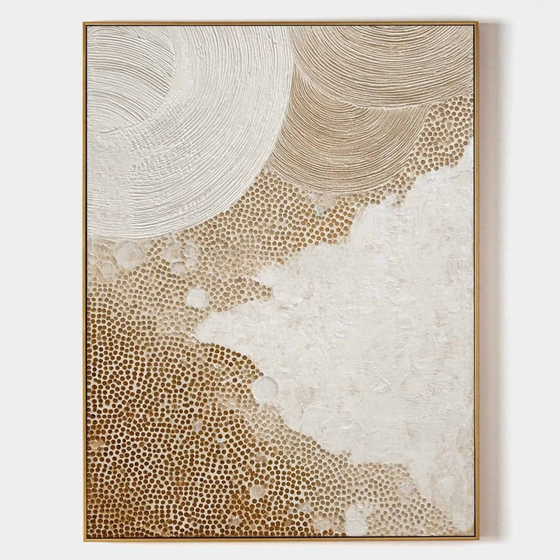 Wall Art Neutral Textured Oil Painting