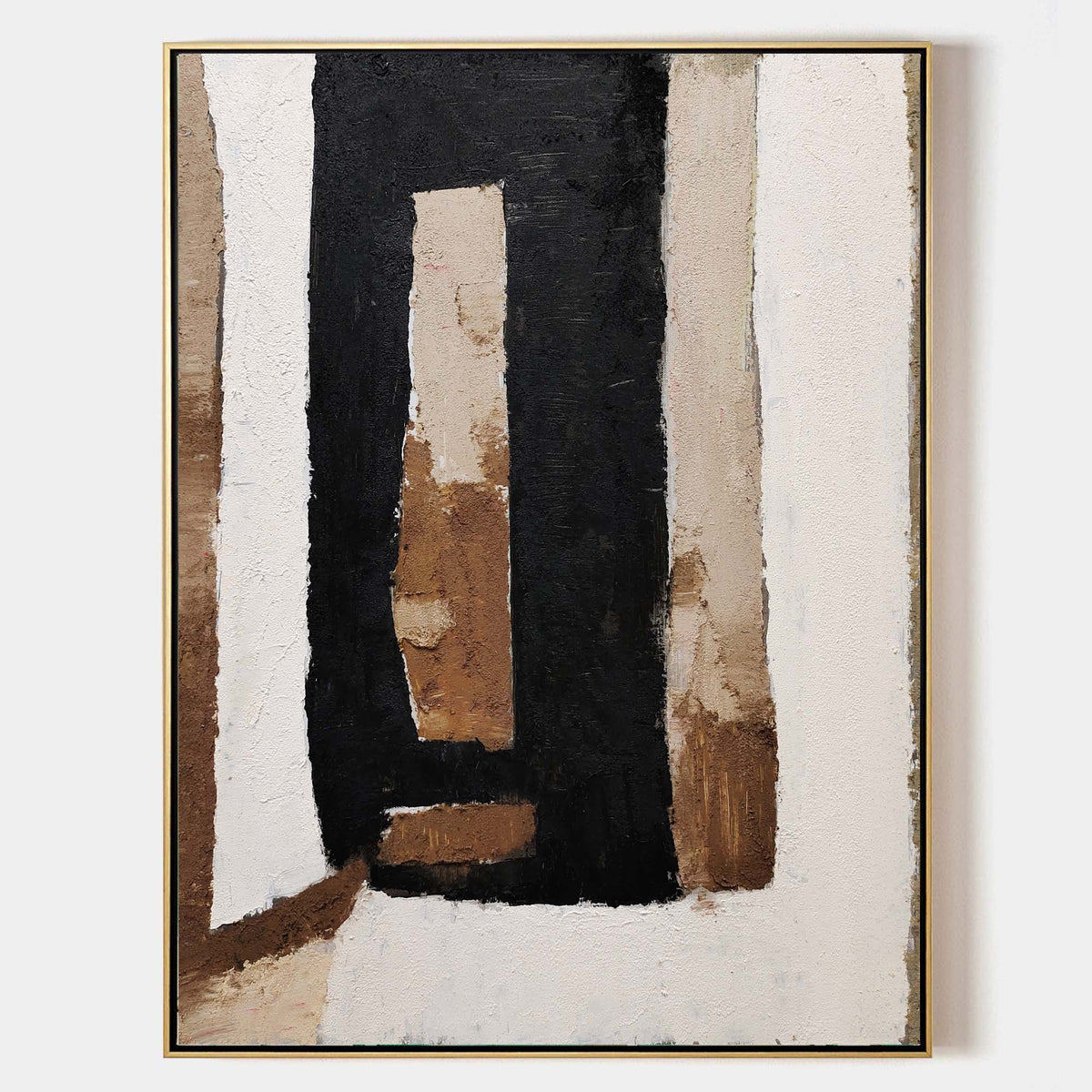 Earthy Geometric Abstract Painting