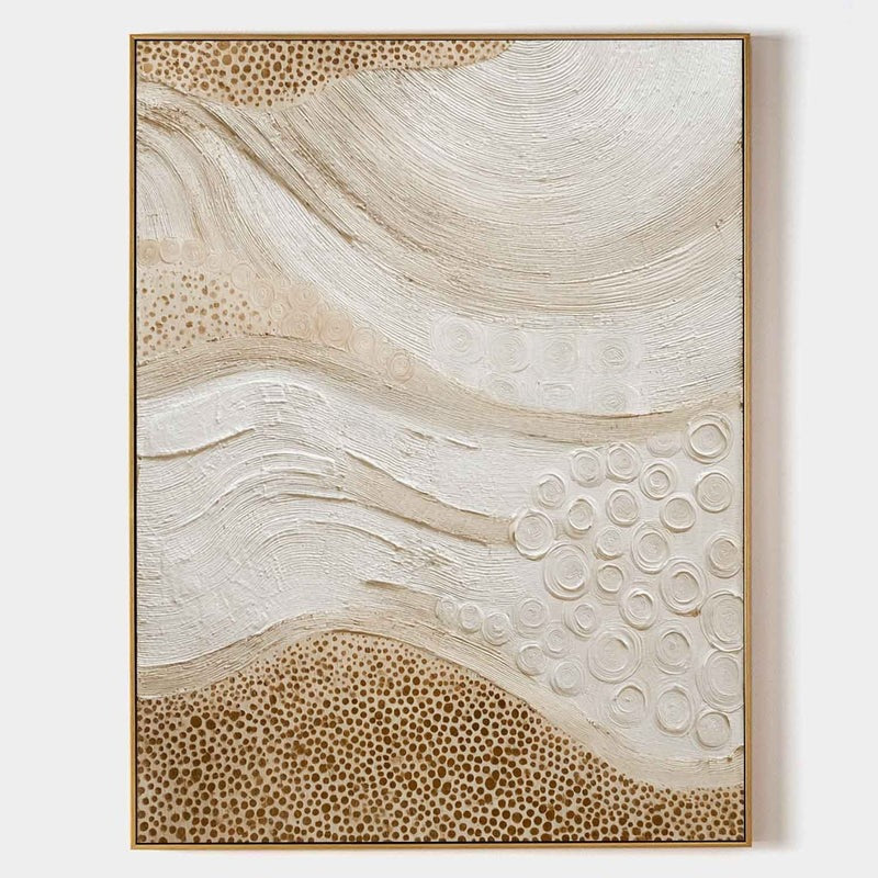 Wall Art Organic Wave Texture Bohemian Painting