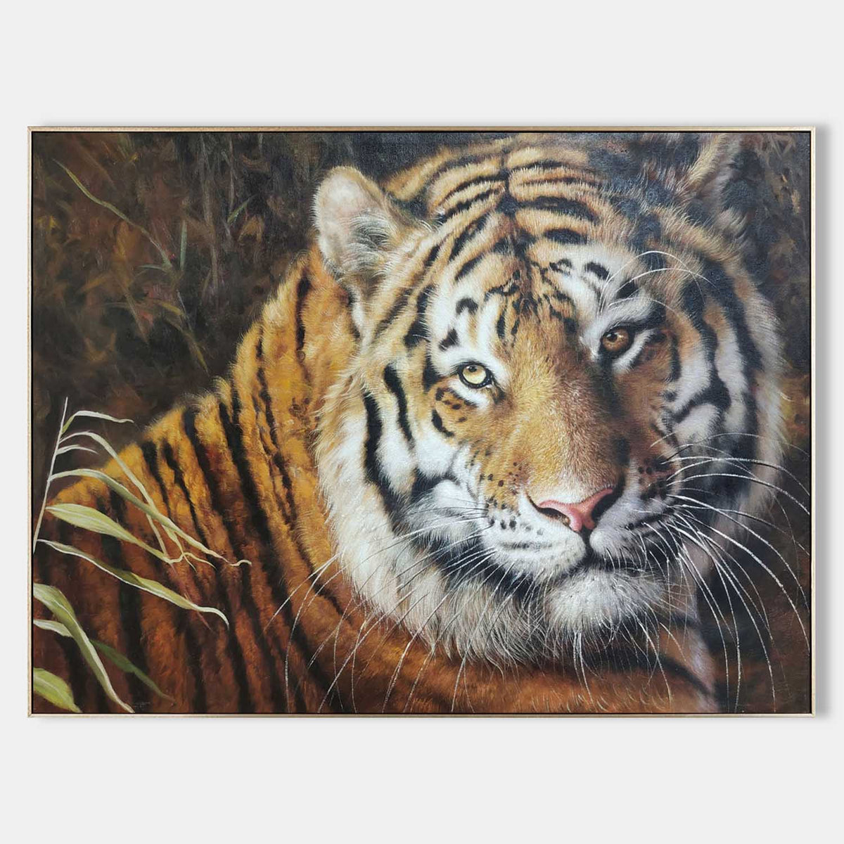 Hyperrealism Majestic Tiger Realistic Oil Painting
