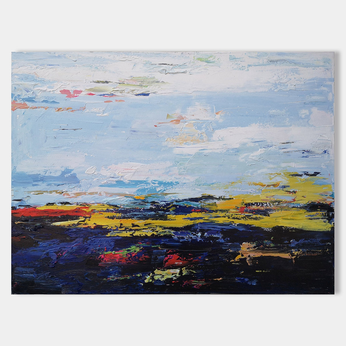 Vibrant Horizon Abstract Oil Painting