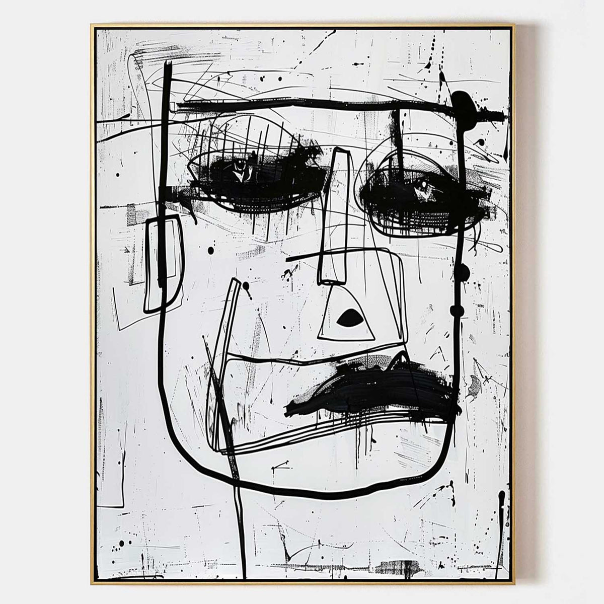Wall Art Bold Graffiti Monochrome