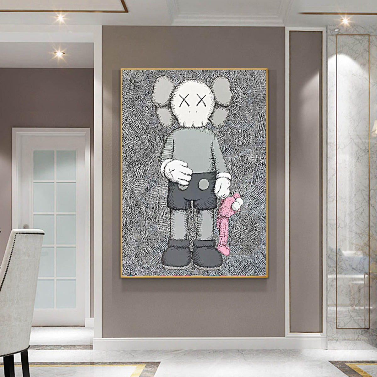 KAWS Companion Figure Pop Art Painting
