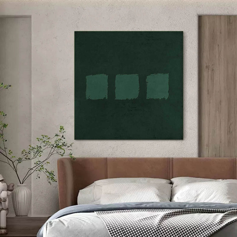 Wall Art Wabi-Sabi Minimalist Green Abstract