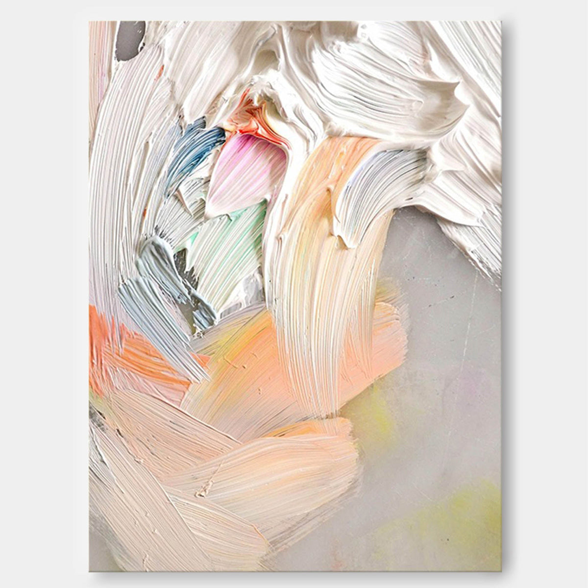 Thick Impasto Oil Painting Pastel 3D Texture