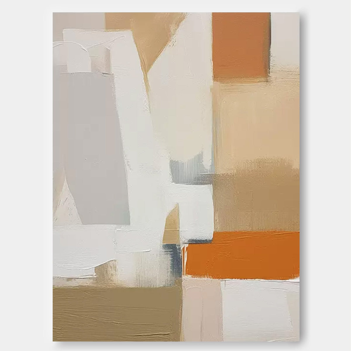 Wall Art Geometric Neutral Modern Raw