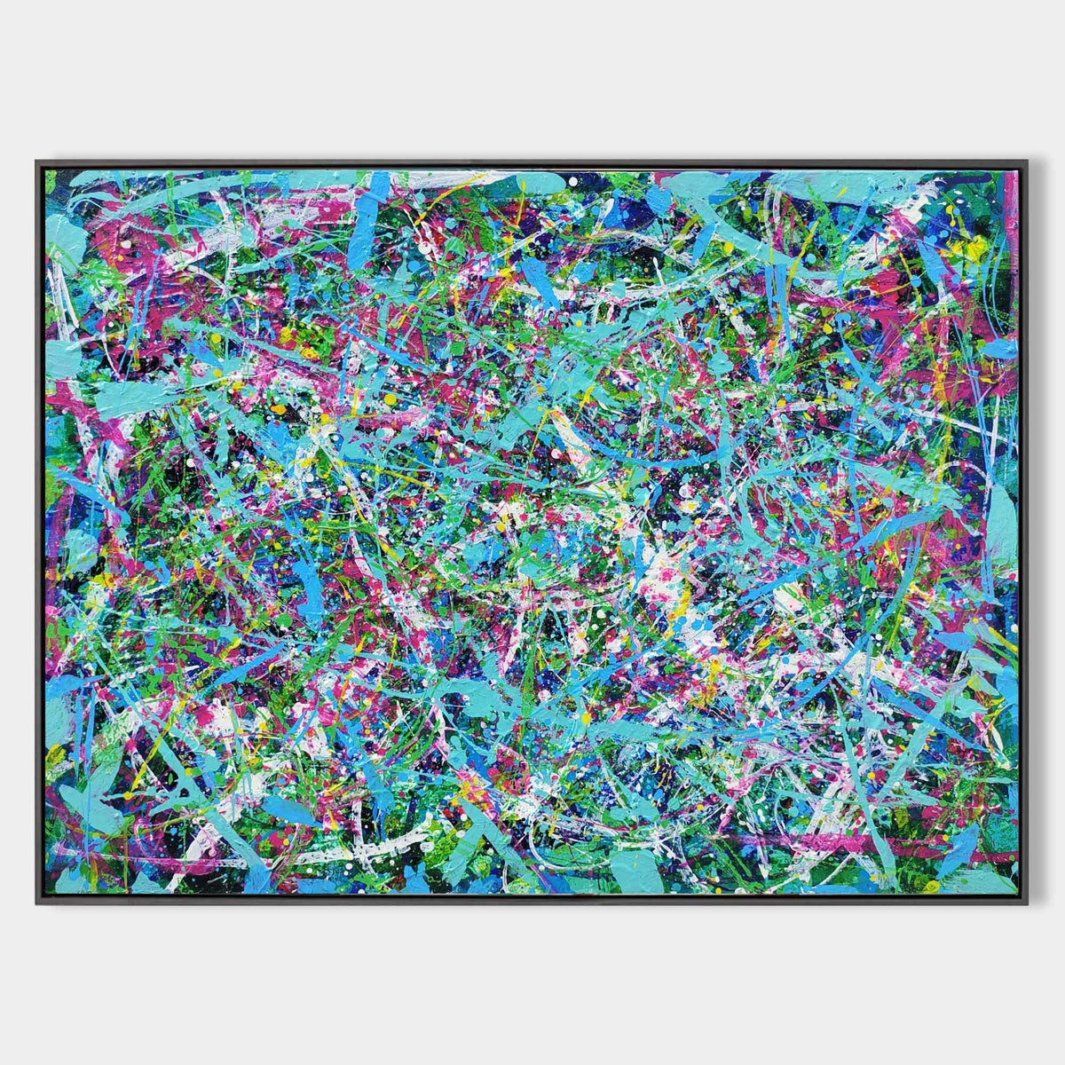 Vibrant Abstract Expressionist Oil Painting