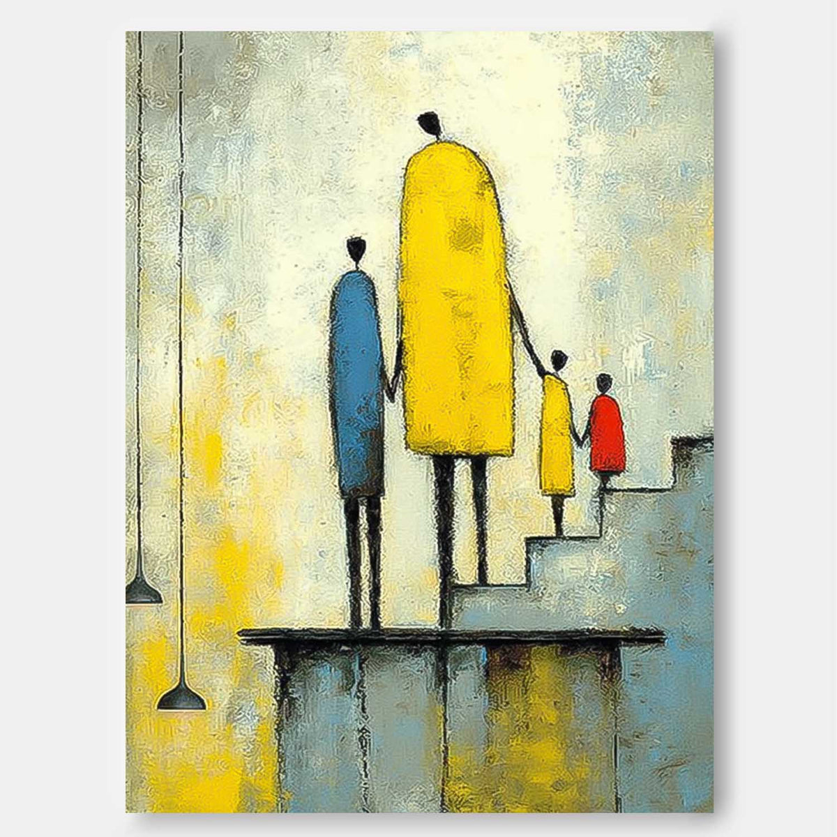 Wall Art People Urban Art Inspired Family