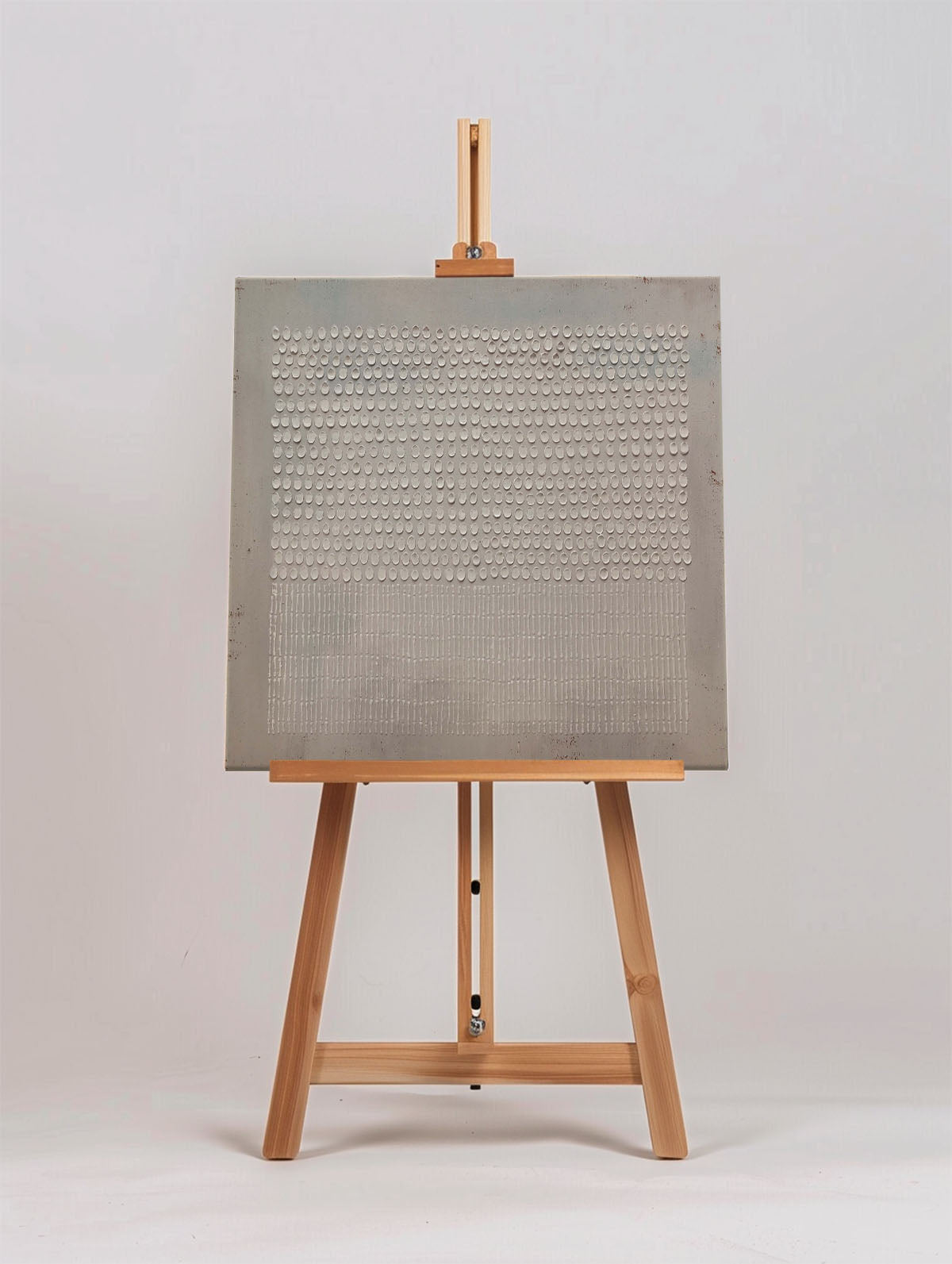 Wall Art Neutral Dots Grid Abstract Textured Bedroom
