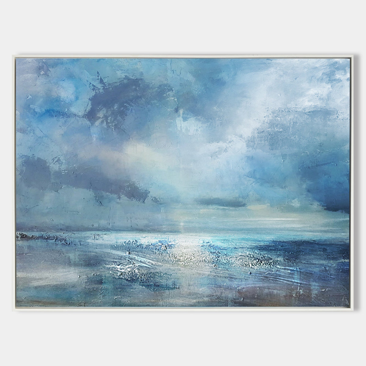 Luminous Seascape Painting Horizontal