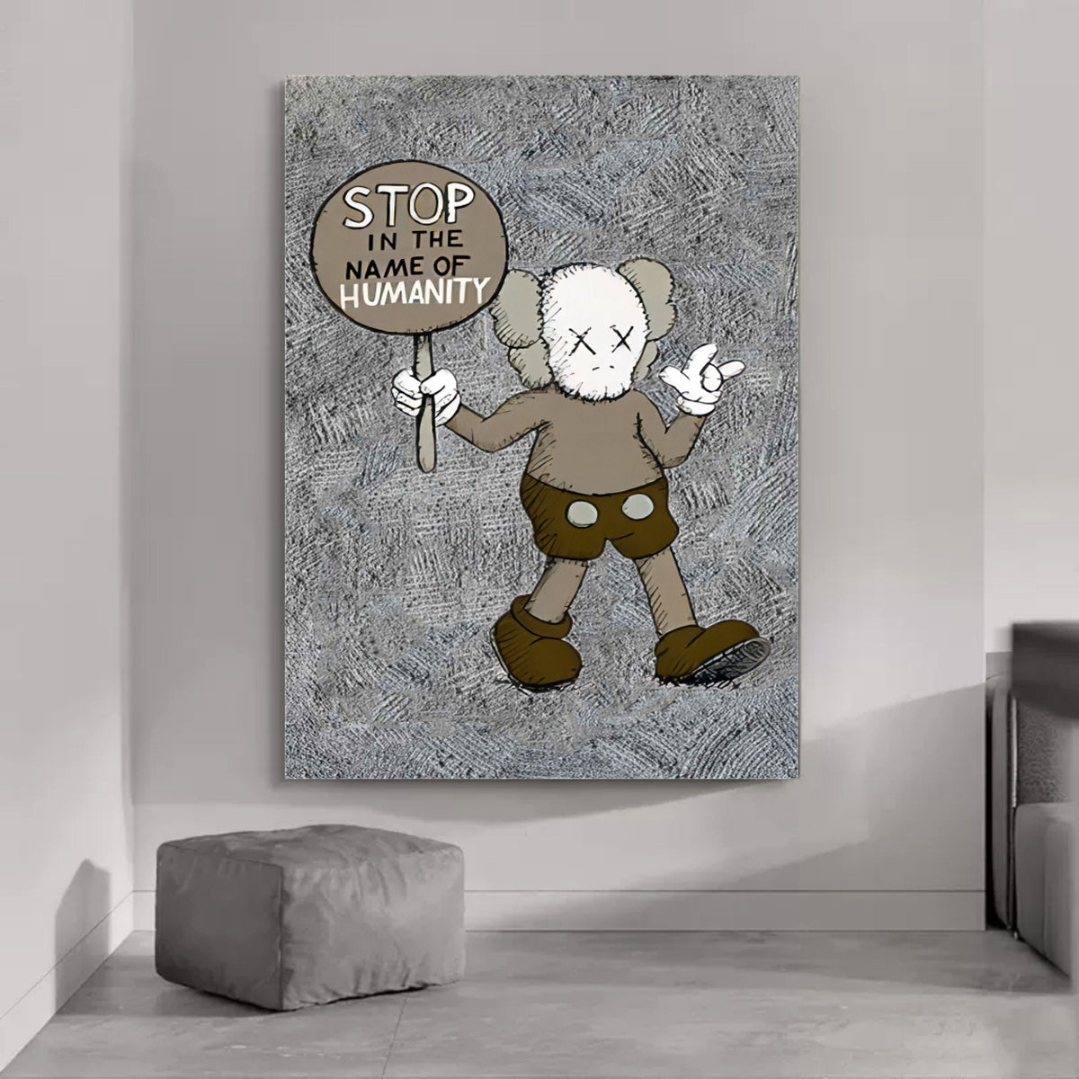 Wall Art Vertical Pop Art Social Critique Neutral